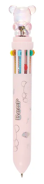 Ручка шариковая "Мишка", автоматическая 10 цветов, в ассортименте - фото 3