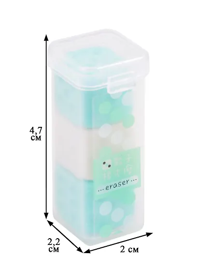 Ластики 03шт "Игральные кости" пласт.уп. - фото 3