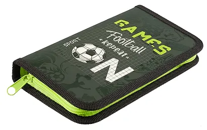 Пенал 1 отделение "Футбол ON" 19*11 см, молния - фото 3