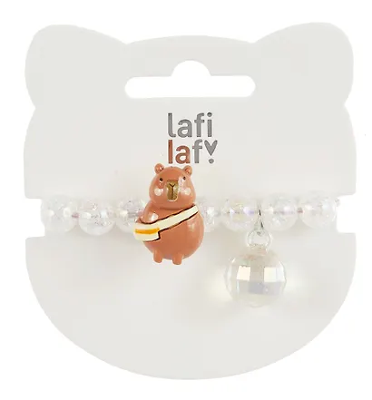 Резиночка Капибара мордочка перламутровая (пластик) (12-03916-B91) (Lafilaf) - фото 7