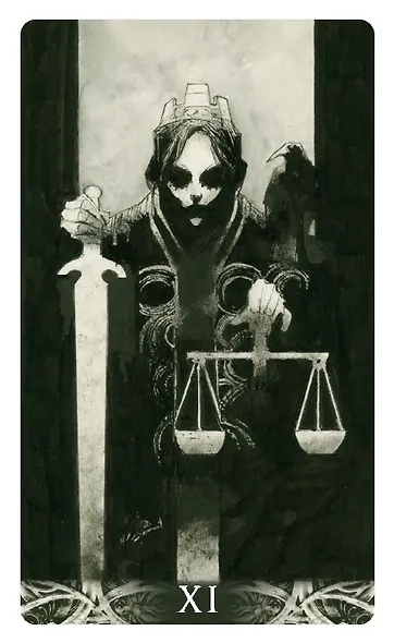 Таро мини «Ворон смерти» / Mini Tarot «Murder of Crows» (78 карт+инструкция) - фото 8
