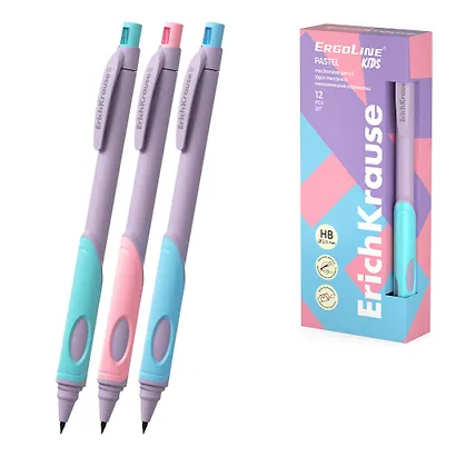 Карандаш механический 2,0мм "ErgoLine Kids Pastel", Erich Krause - фото 3