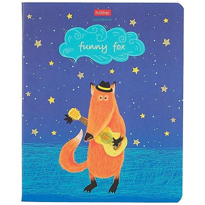 Тетрадь общая «Funny fox», 48 листов в клетку, A5, в ассортименте - Hatber - фото 1