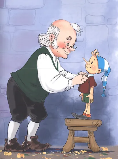 ЗОЛОТОЙ КЛЮЧИК, или Приключения Буратино. тиснение, мат. ламин. выбор. лак. 195х262 - фото 2