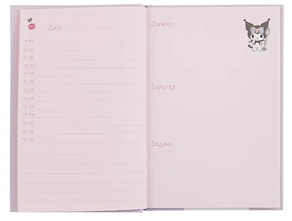 Ежедневник недат. А5 72л "Куроми отдыхает" контентный блок - фото 4