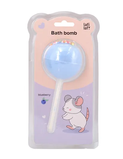 Бомбочка-леденец для ванны Крыска (черника) (блистер) (70 г) (12-waterball-Z15) (Lafilaf) - фото 1