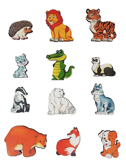 Набор "Хищники" на магнитах, 12 деталей - фото 4