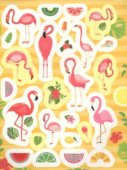 100 наклеек. Фламинго - фото 4
