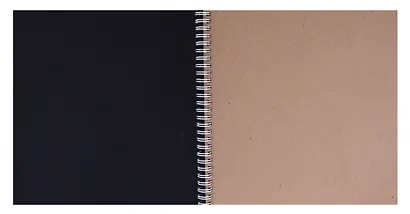 Скетчбук 240*240 30л "Кот ТУТ!" 160г/м2, тв. обложка, спираль, крафт и черн. офсет - фото 2