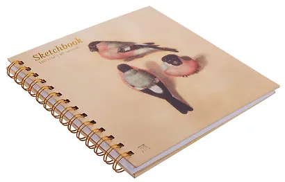 Скетчбук 195*195 40л "Дюрер. Снегирь в трех ракурсах" 160г/м2, тв.обложка, спираль - фото 2