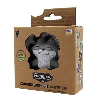 Коллекционная фигурка Fugglers Усталый волк (серый) (FG2012-14) - фото 4