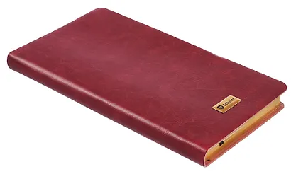 Записная книжка А6+ 96 листов, нелинованная/линейка, бордо, Schiller - фото 6