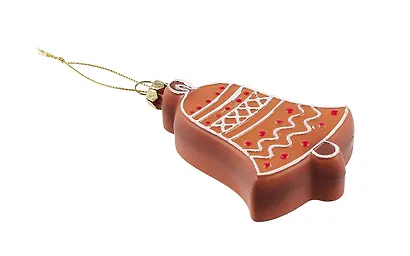 Новогоднее подвесное украшение Пряничный Колокольчик (пластик) (ПВХ бокс) (9см) (12-09305-N12) - фото 2