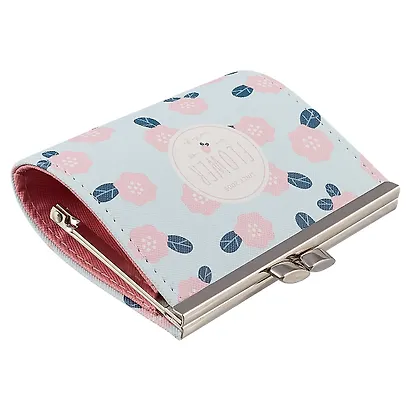 Кошелек с застежкой Цветы(PU)(10х9) - фото 2