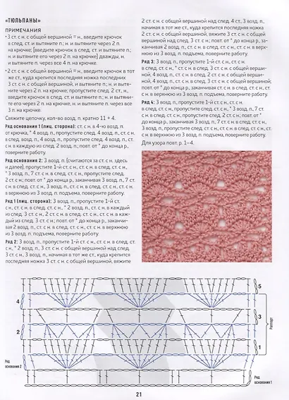 200 узоров для вязания крючком. Ажуры, попкорны, ракушки, кайма, бордюры, многоцветные узоры - фото 3