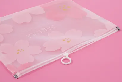 Папка на молнии А4 "Сакура" с расширением, ассорти - фото 4