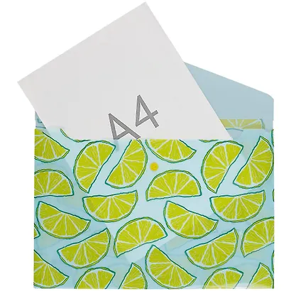 Папка-конверт А4 на кнопке "Лимоны" - фото 2