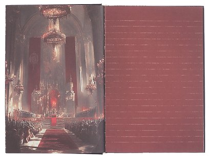 Книга для записей "Antiqua. Синий" А5, 128 л. в линейку, цв. внутрен. блок - фото 5