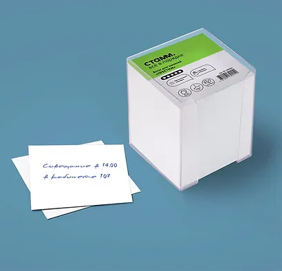 Блок для записей, 90х90 мм, 90 листов, белый, СТАММ - фото 5