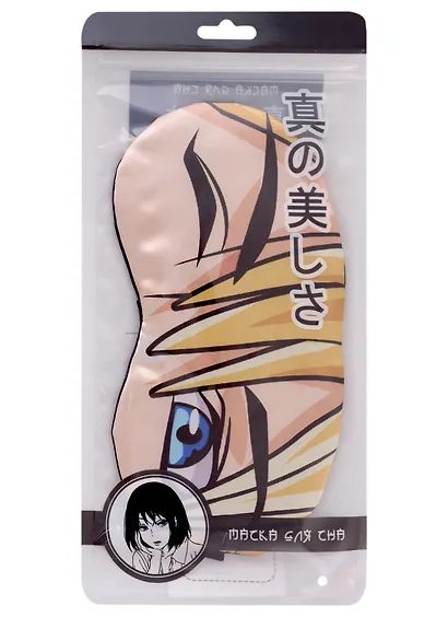 Маска для сна Аниме Глаза (голубые) (пакет) - фото 2