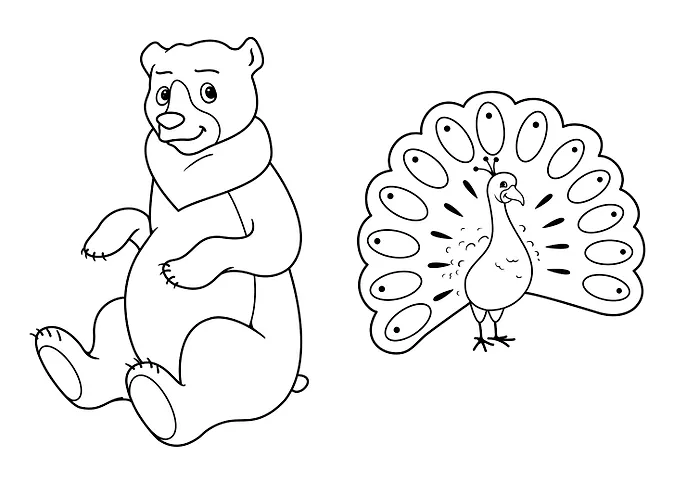 РАСКРАСКА А5 эконом. ДИКИЕ ЖИВОТНЫЕ - фото 4