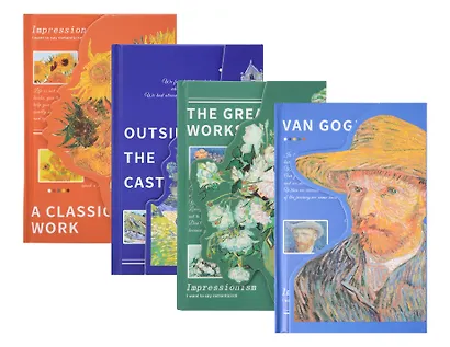 Записная книжка А6 80 листов в клетку "Художники", в ассортименте - фото 1