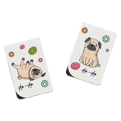 Магнитные закладки «Мопсы», 2 штуки, 4 х 6 см - фото 2