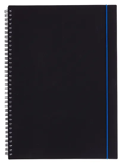 Тетрадь А4 80 листов, клетка, "Favorite Black. No 3" спираль - фото 1