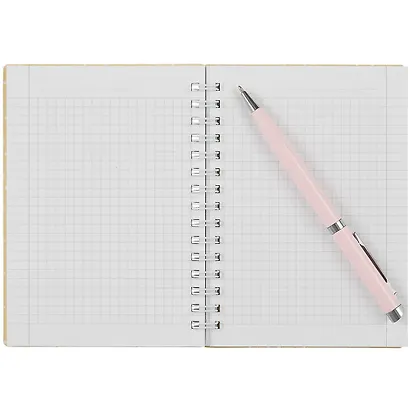 Записная книжка А6 80л кл. "Pastel", лимоны, мягк.переплет, спираль - фото 2