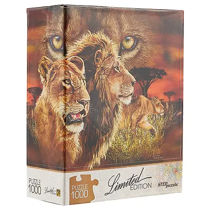 Пазл Найди 10 львов (Limited Edition) Step puzzle 1000 эл.,68*48см.. 79807 - фото 2