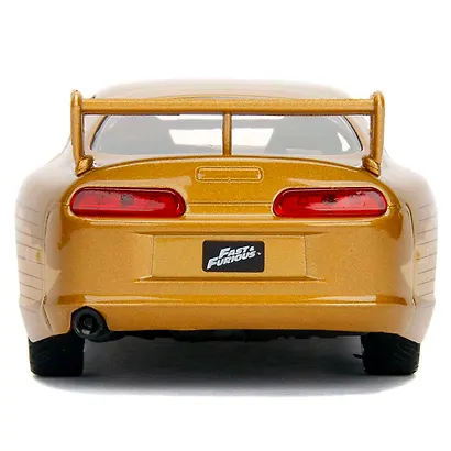 Модель Машинки Форсаж 1:32 FF 1995 Toyota Supra - Gold 99542 - фото 4