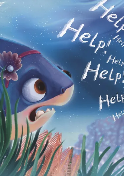 Mila the shark makes friends (Акула Мила находит друзей, мелов. 215х290) - фото 6