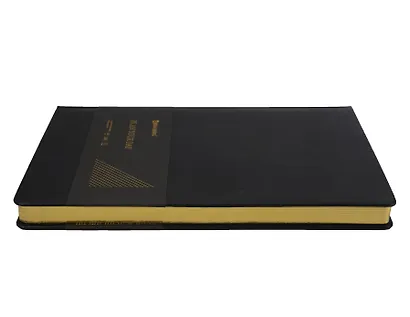 Ежедневник недат. А4 160л "Iguana" черный, иск.кожа, тв.переплет, золотой обрез, скругл.углы, ляссе - фото 2