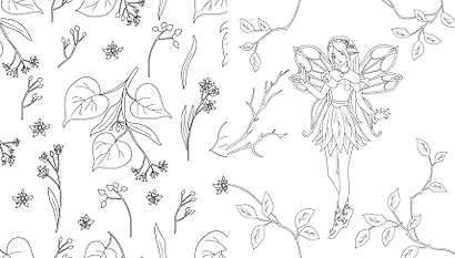 Феи весеннего леса. Раскраска - фото 7