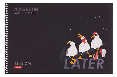 Альбом для рисования 32л А4 "Приключения чайки" обл.мел.картон, спираль, ассорти - фото 3