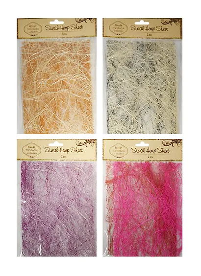 Сизаль в листах 15х21см, 2 шт., ассорти (11-LA-D26000170) - фото 1