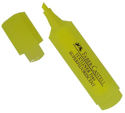 Текстовыделитель жёлтый 1-5 мм, Faber-Castell - фото 1