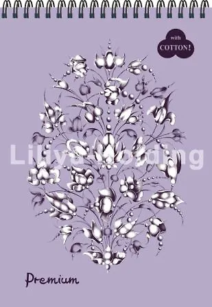 Лилия Холдинг Полиграфия Блокнот "Premium Lavanda" (темно-розовый) 30л А3 на пружине БPr3/Lv - фото 1