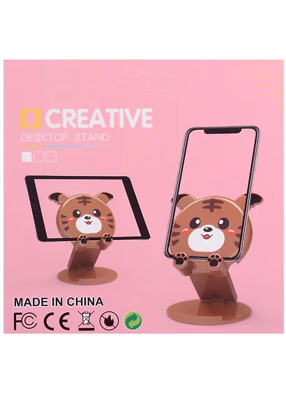 Держатель для телефона Котик (10х10) (пластик) (коробка) - фото 2