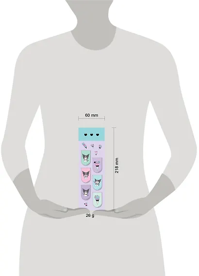 Магнитные закладки. Куроми (6 закладок полукругл.) - фото 6