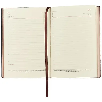 Ежедневник Escalada «Травертин», коричневый, 160 листов, недатированный, А5 - фото 3