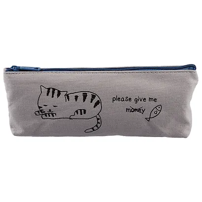 Пенал на молнии «Коты с надписями», 20 х 8.5 см - фото 4