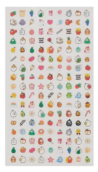 Набор для творчества. Molang. Милые наклейки и татушки - фото 3
