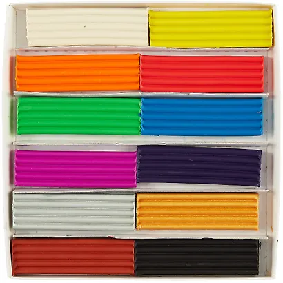 Пластилин 12цв 240гр "Волшебная палитра" (золото и серебро) к/к., стек, Луч - фото 2