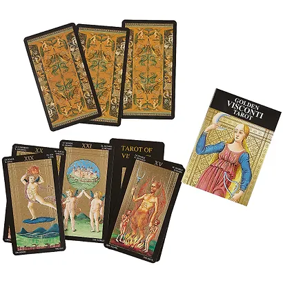 Таро Аввалон, Золотое Таро Висконти Старшие 1 (новое издание) - фото 3