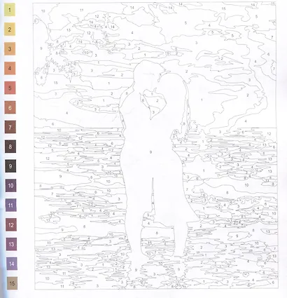 Нежность. Раскраска. Картины по номерам - фото 4