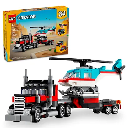 LEGO Creator 3in1: Бортовой грузовик с вертолётом, 270 деталей (31146) - фото 1