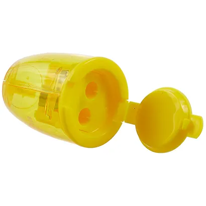 Точилка 2отв. "Фрукты" пластик, ассорти - фото 2