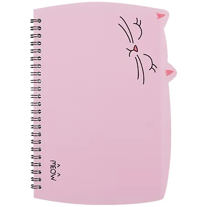 Тетрадь в клетку Meow, 80 листов, в ассортименте - фото 1