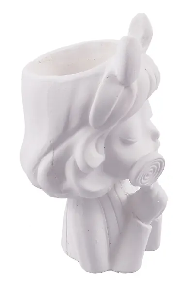 Кашпо-органайзер Девочка с леденцом (гипс) (8х13х7) (7503607) - фото 2